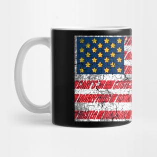 Uhmerican Flag Idiocracy Mug